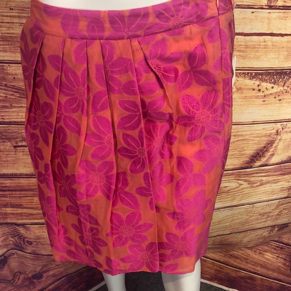 Moschino Pink Floral Skirt